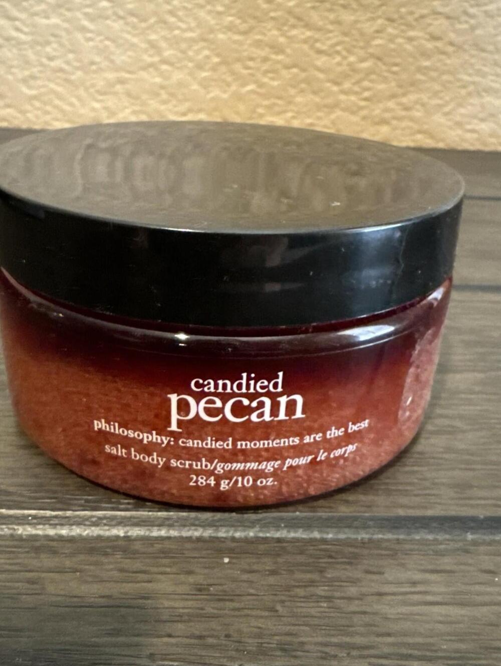 Philosophy Candied Pecan Salt Body Scrub 284 g/ 10 Oz  Brand New Sealed HTF